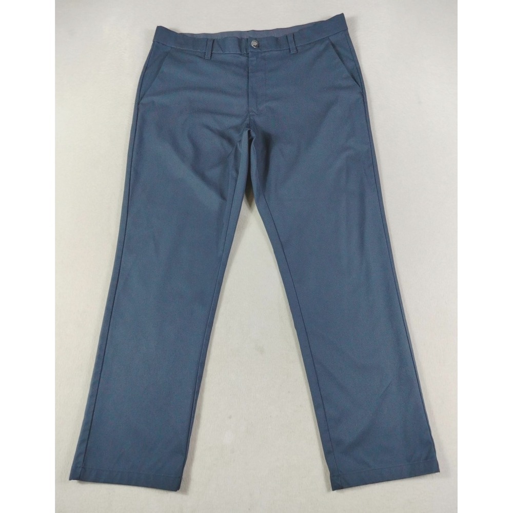 English Laundry Pants Mens 36 Blue Microfiber Dress Slacks Office Casual